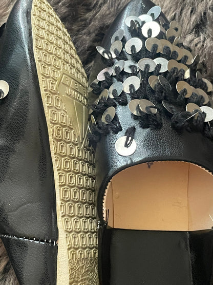 Babouches Élégantes à Sequins : Confort et Élégance au Quotidien