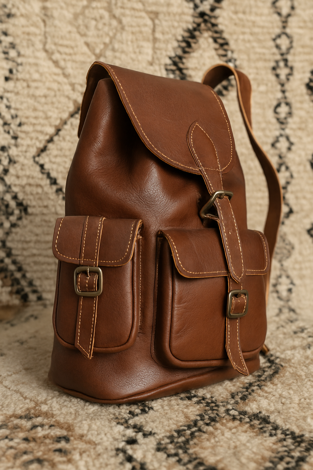 Sac à dos en cuir Marrakech : Élégance et Praticité au Quotidien
